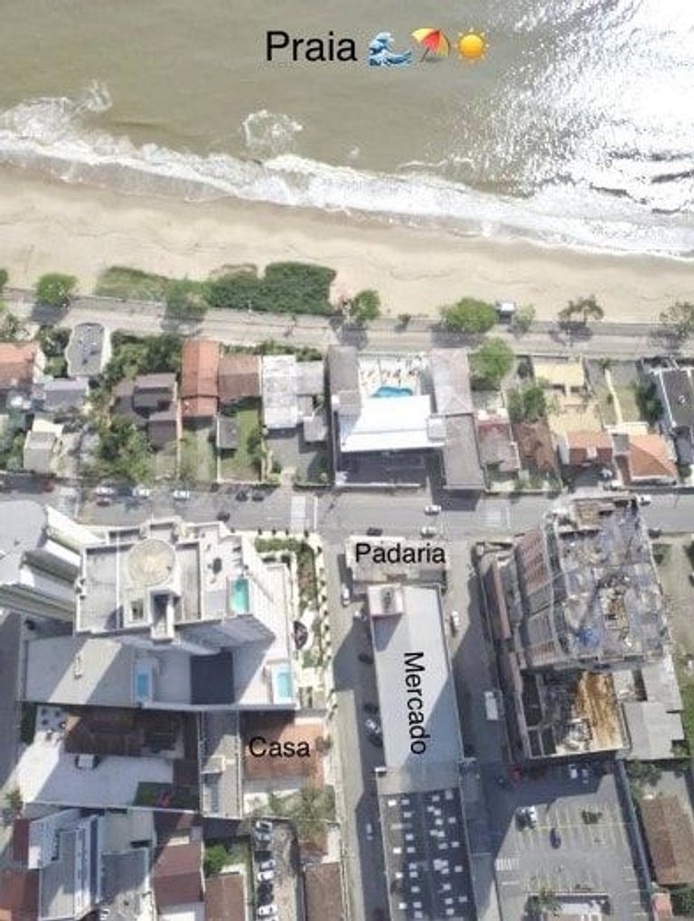 A 60m PRAIA, Ar-condicionado.