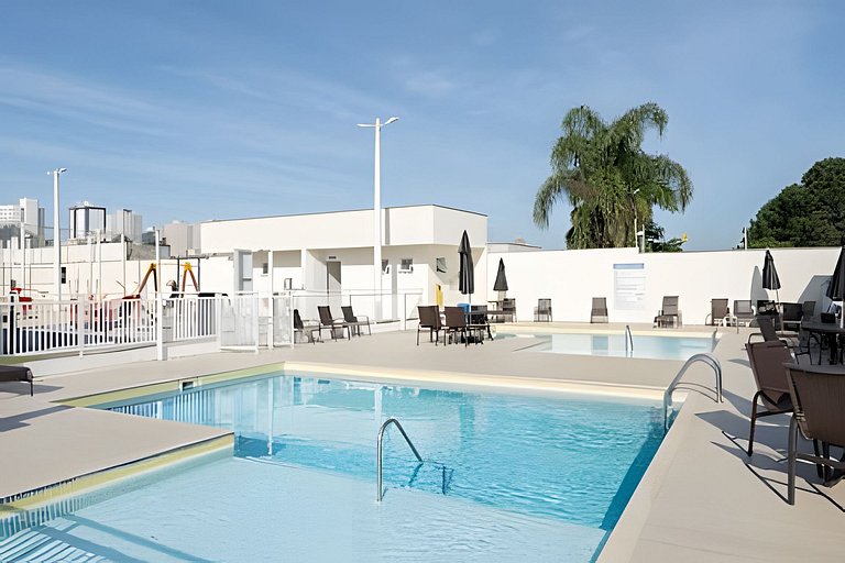 A 500m PRAIA c/Piscina Wi-fi Churrasqueira - ANG06
