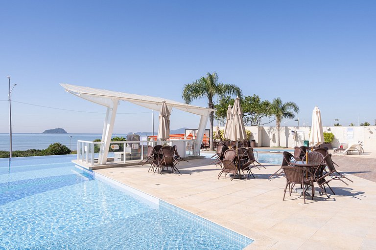 Pé na Areia Cond Resort Piscina Churrasqueira BA82