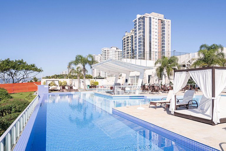 Pé na Areia Cond Resort Piscina Churrasqueira BA82