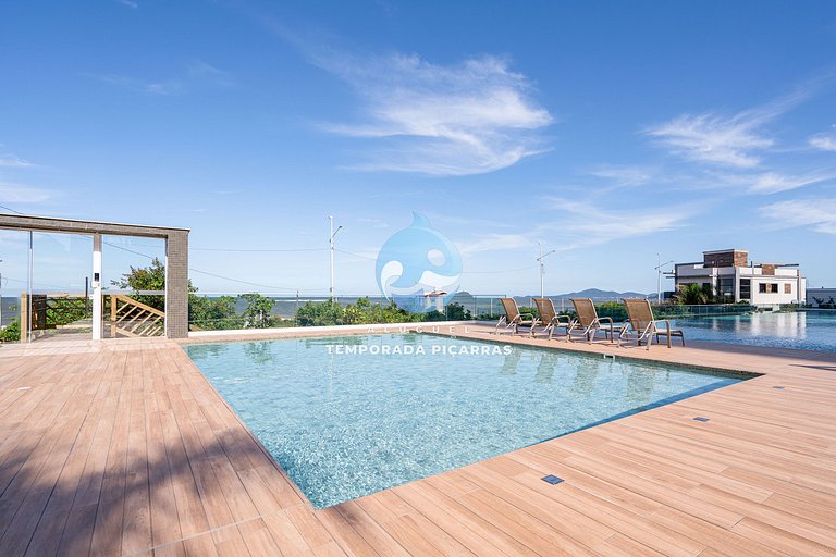 Vista Mar: Pé na Areia em Cond. Resort Completo