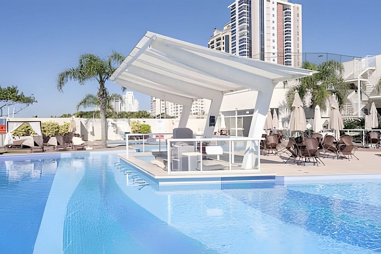 Pé na Areia Cond Resort Piscina Churrasqueira BA82