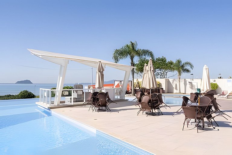 Pé na Areia Cond Resort Piscina Churrasqueira BA82