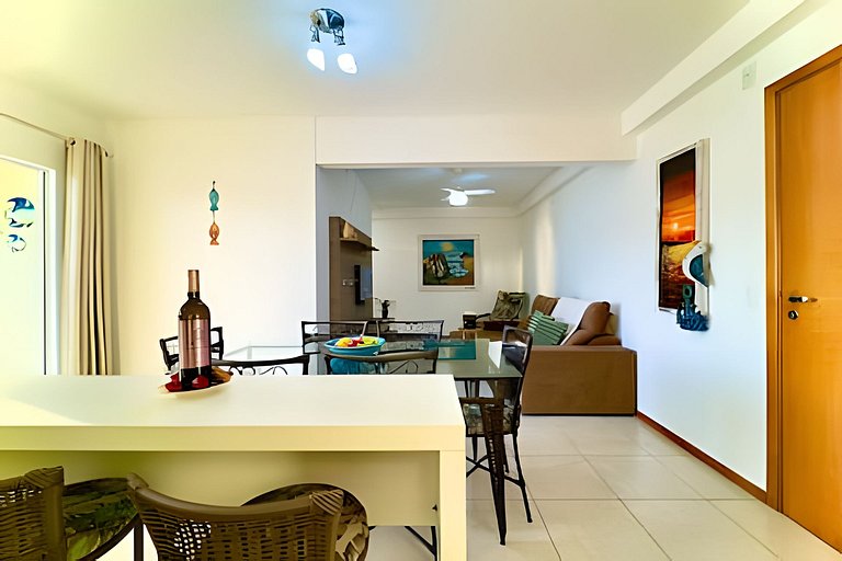 Apto completo c/Piscina + Churrasqueira privativa