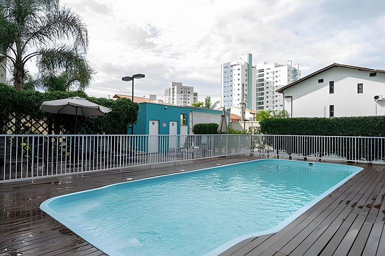 Apto completo c/Piscina + Churrasqueira privativa