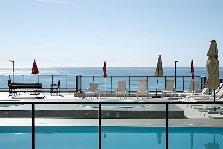 Vista MAR c/Piscina Churrasqueira Ar Condicionado