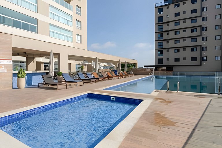 100m da praia c/Piscina Churrasqueira -VEN1203