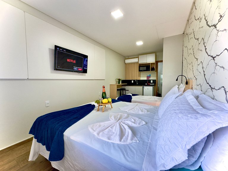 Studio A 350m PRAIA c/ Piscina, Ar condicionado 10