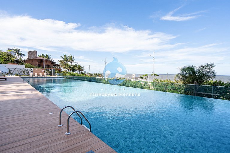 Vista Mar Conforto Piscina e Acesso Direto à Praia