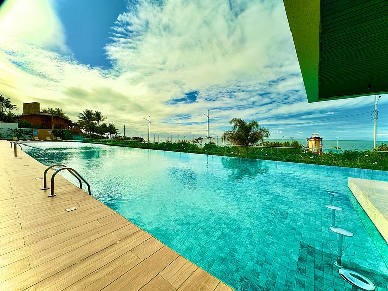 Vista Mar Conforto Piscina e Acesso Direto à Praia