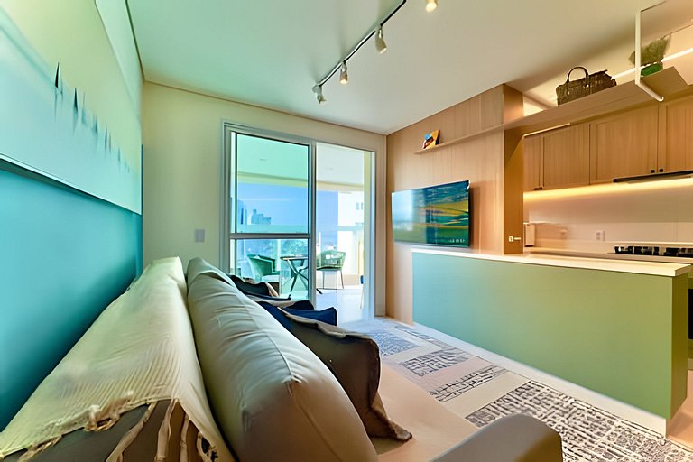 Frente Mar Home Club c/ Piscina Infinita e Lazer