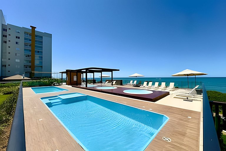 Vista MAR c/Piscina Churrasqueira Ar Condicionado