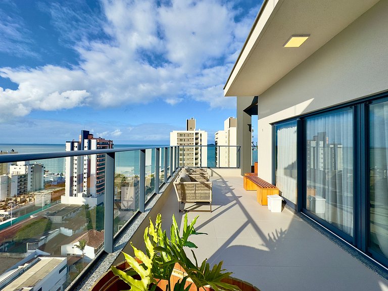 Vista Mar Churrasqueira Privativa Centro Piçarras