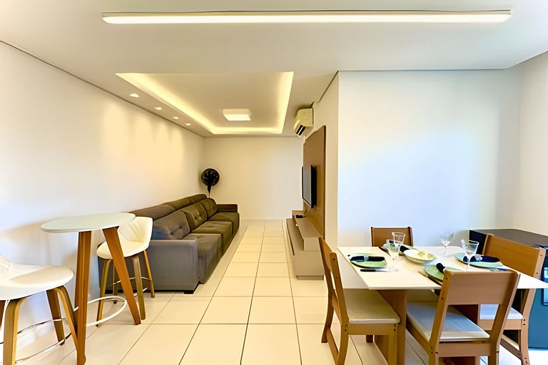 A 150 m PRAIA c/ Wi-Fi Churrasqueira – STR1203 T2