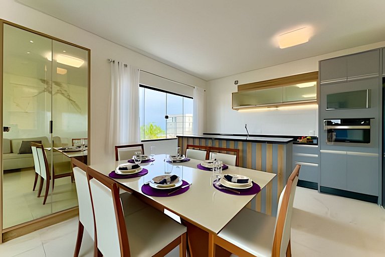 Apto Completo c/ Churrasqueira a 90 m da Praia