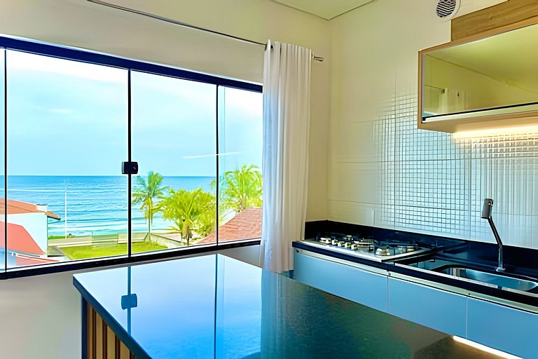 Apto Completo c/ Churrasqueira a 90 m da Praia