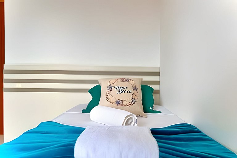 Apto Completo c/ Churrasqueira a 90 m da Praia