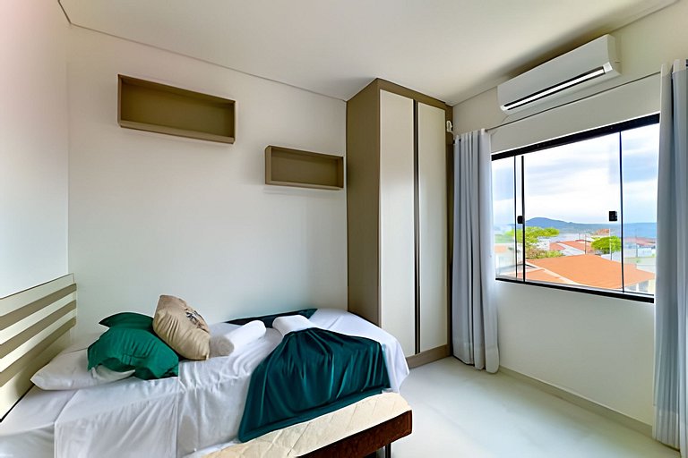 Apto Completo c/ Churrasqueira a 90 m da Praia