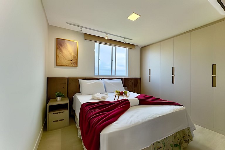 Vista Mar Piscina e Churrasqueira 150m da Praia