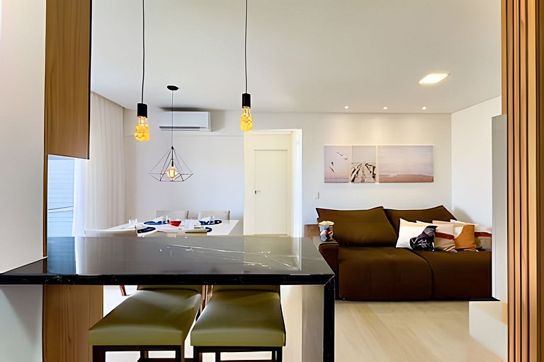 Vista Mar Piscina e Churrasqueira 150m da Praia