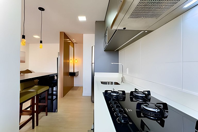 Vista Mar Piscina e Churrasqueira 150m da Praia