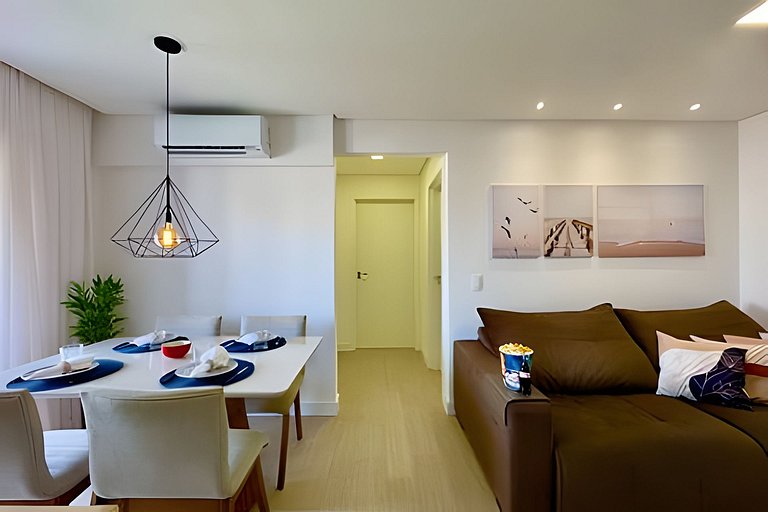 Vista Mar Piscina e Churrasqueira 150m da Praia