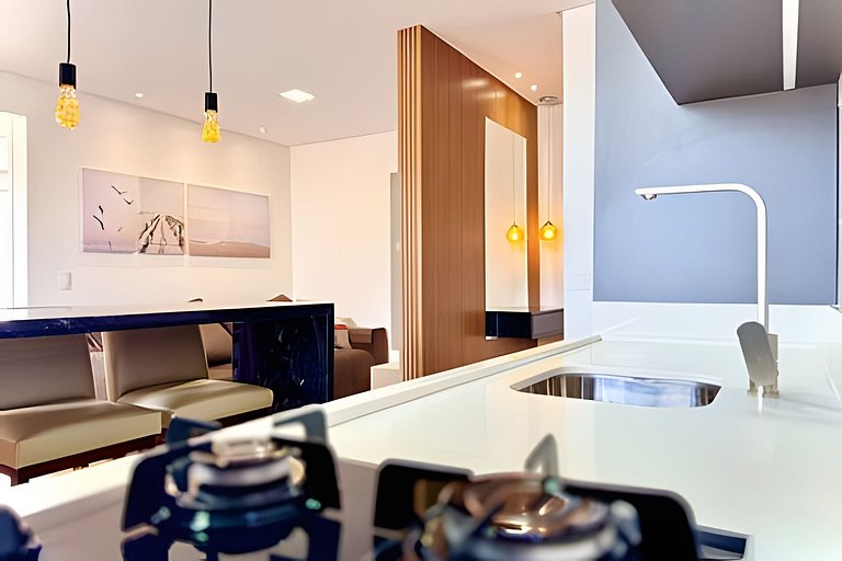 Vista Mar Piscina e Churrasqueira 150m da Praia