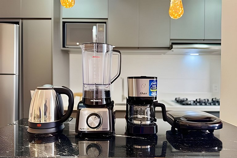 Vista Mar Piscina e Churrasqueira 150m da Praia