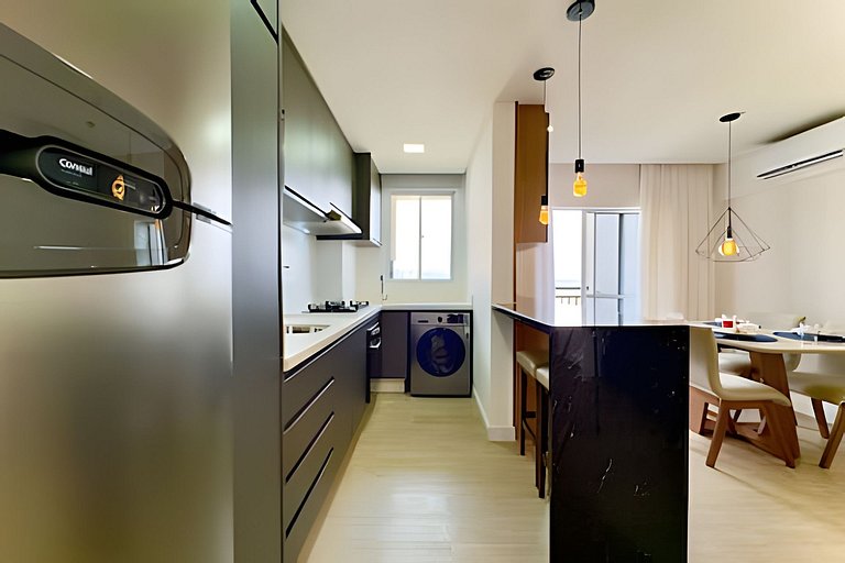 Vista Mar Piscina e Churrasqueira 150m da Praia