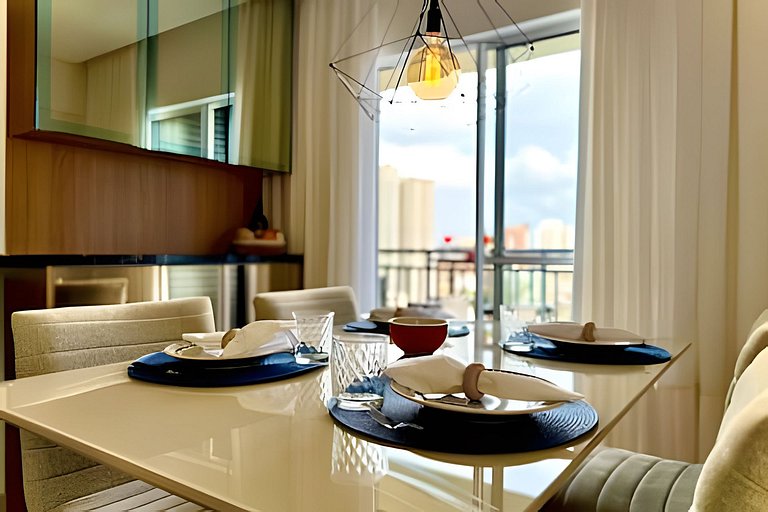 Vista Mar Piscina e Churrasqueira 150m da Praia