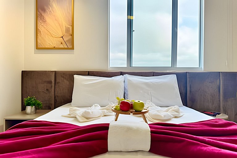 Vista Mar Piscina e Churrasqueira 150m da Praia