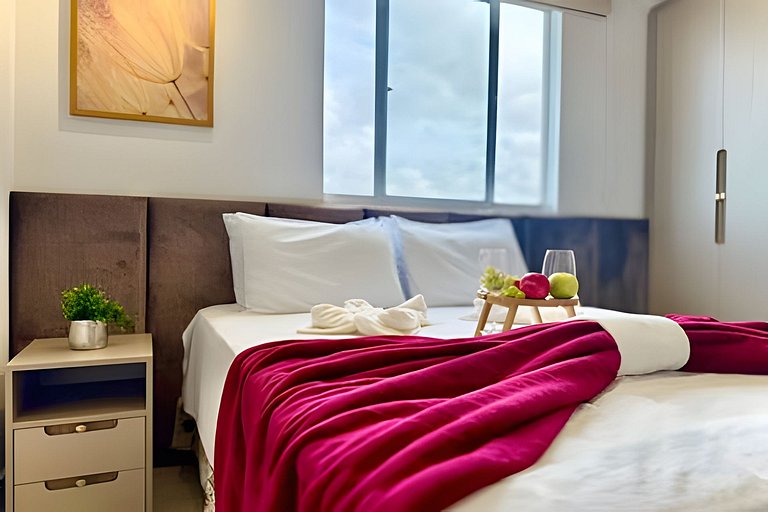 Vista Mar Piscina e Churrasqueira 150m da Praia