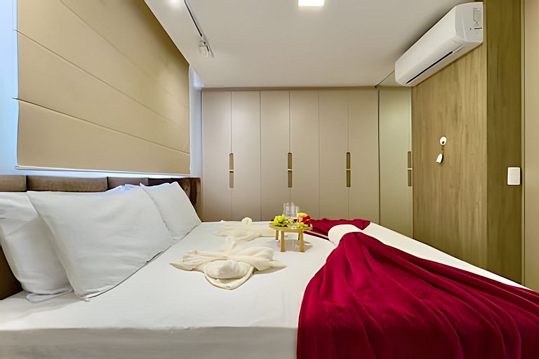 Vista Mar Piscina e Churrasqueira 150m da Praia