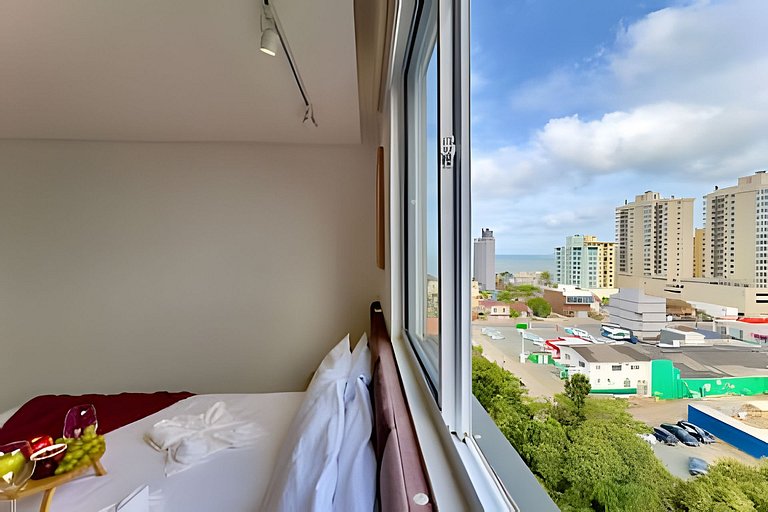 Vista Mar Piscina e Churrasqueira 150m da Praia