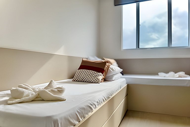 Vista Mar Piscina e Churrasqueira 150m da Praia