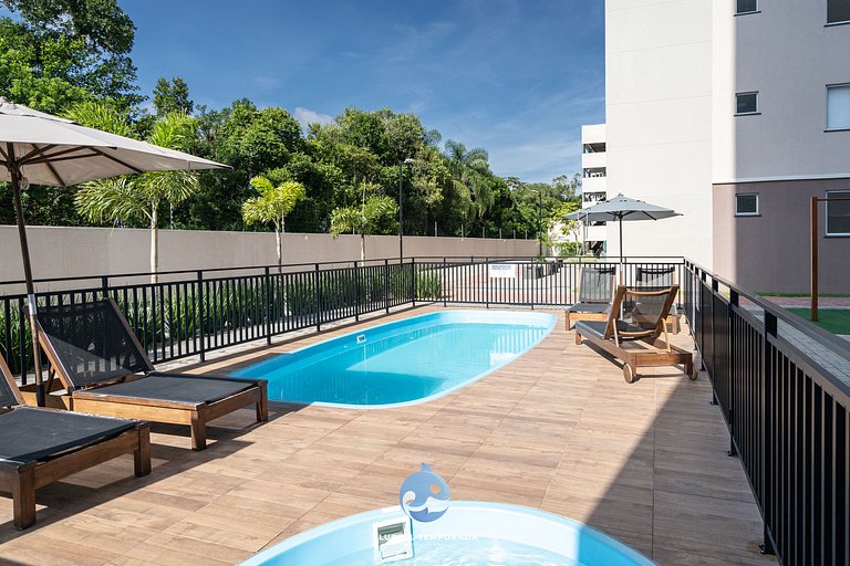 Apto c/ Piscina e Churrasqueira a 150 m da PRAIA