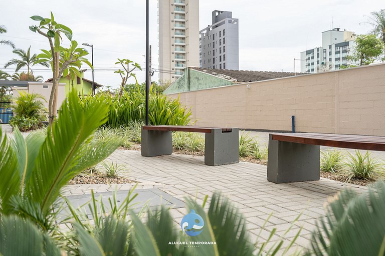 Apto c/ Piscina e Churrasqueira a 150 m da PRAIA