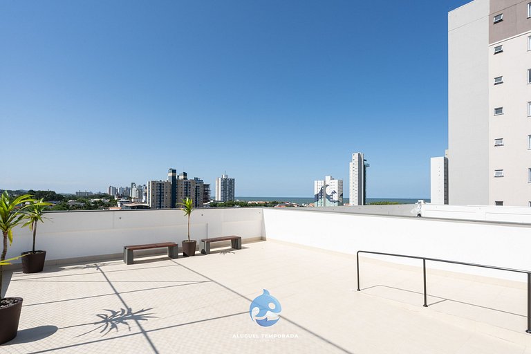 Apto c/ Piscina e Churrasqueira a 150 m da PRAIA
