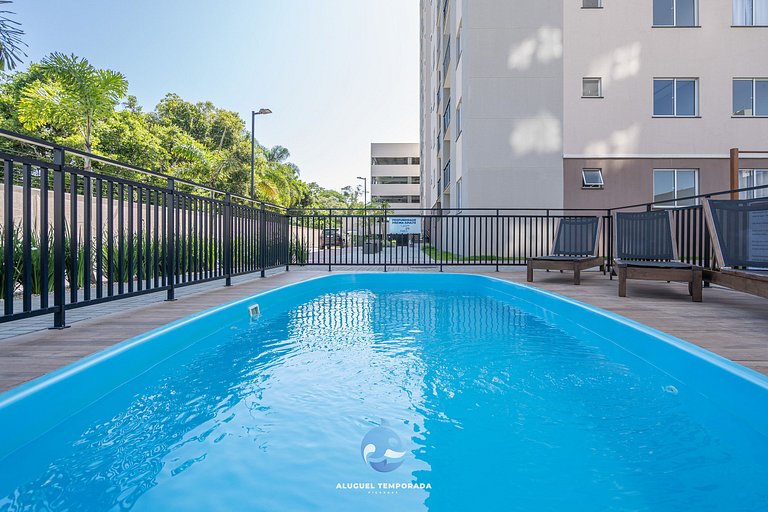 Apto c/ Piscina e Churrasqueira a 150 m da PRAIA