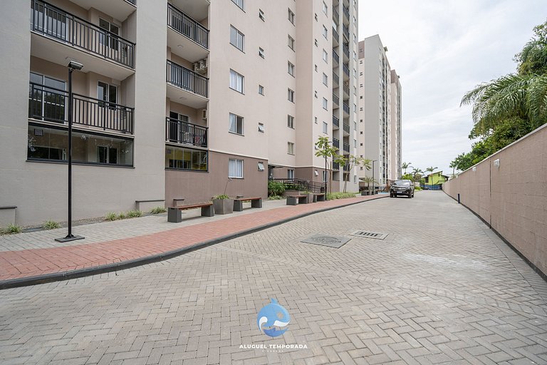 Apto c/ Piscina e Churrasqueira a 150 m da PRAIA