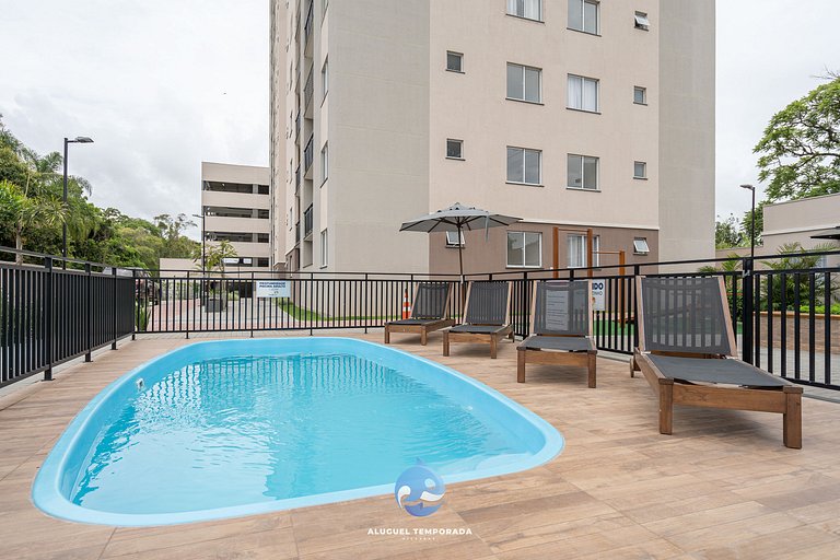 Apto c/ Piscina e Churrasqueira a 150 m da PRAIA