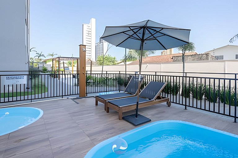 Vista Mar Piscina e Churrasqueira 150m da Praia