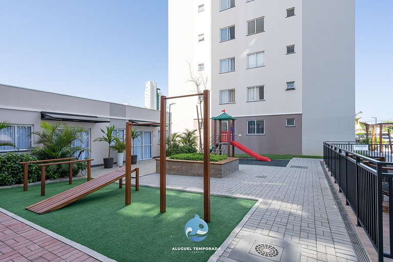Apto c/ Piscina e Churrasqueira a 150 m da PRAIA