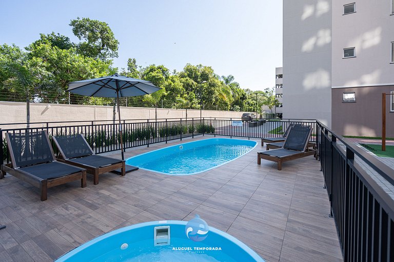 Apto c/ Piscina e Churrasqueira a 150 m da PRAIA
