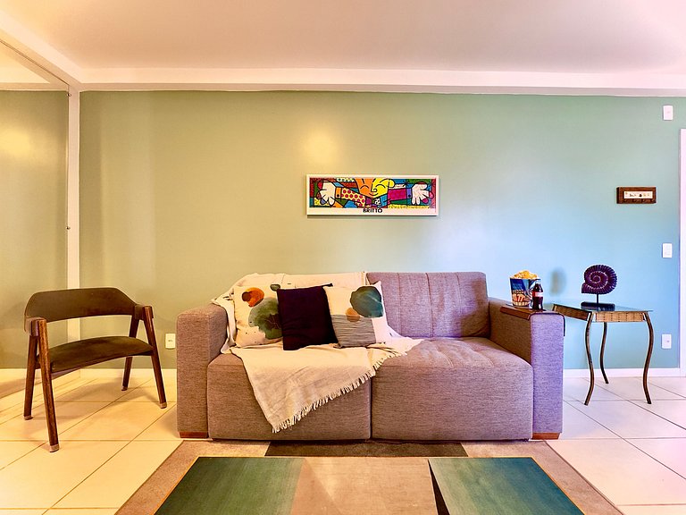 Apto a150 m Praia Piscina Wi-fi 5G Portaria24h