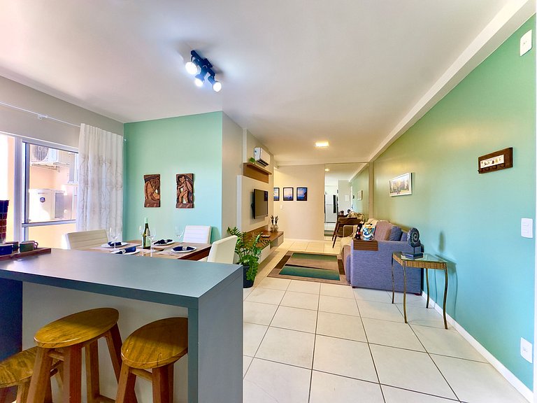 Apto a150 m Praia Piscina Wi-fi 5G Portaria24h