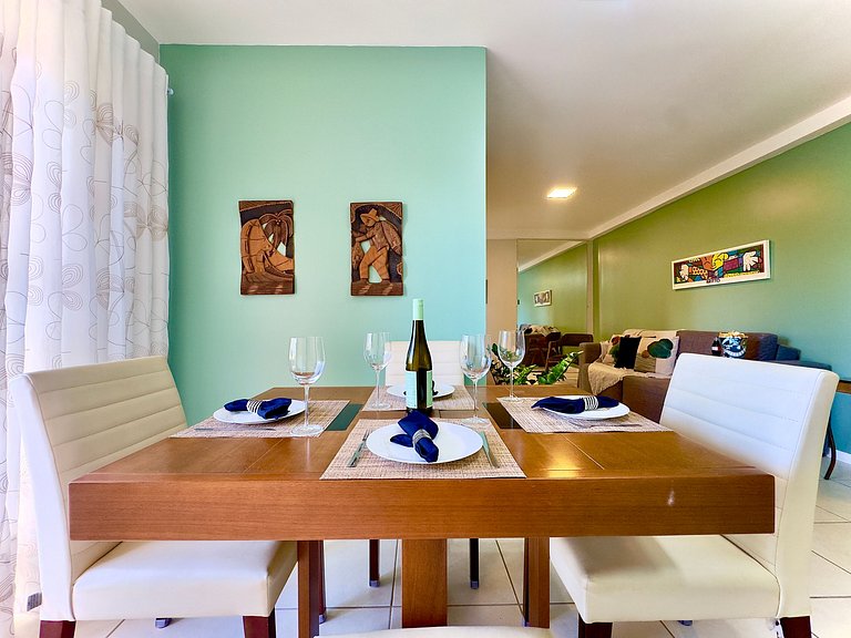 Apto a150 m Praia Piscina Wi-fi 5G Portaria24h