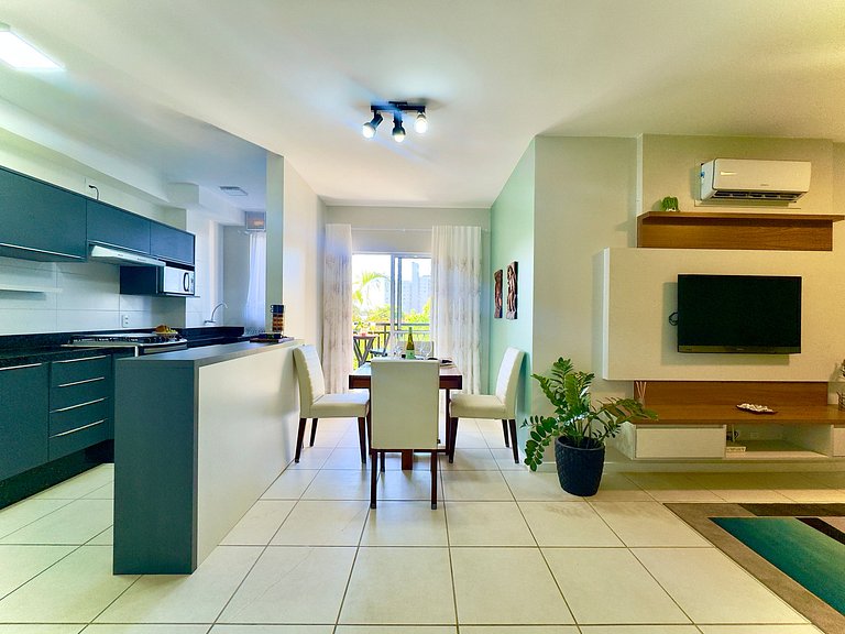 Apto a150 m Praia Piscina Wi-fi 5G Portaria24h