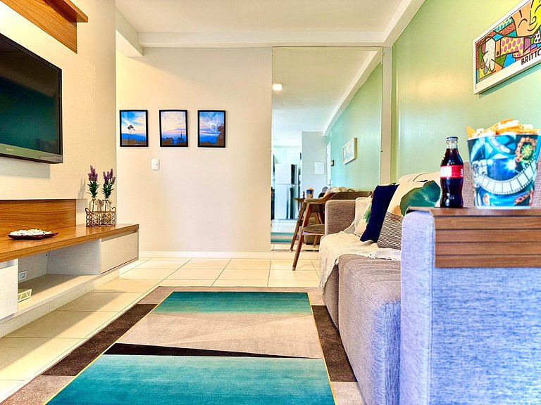 Apto a150 m Praia Piscina Wi-fi 5G Portaria24h