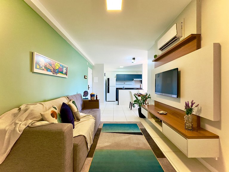 Apto a150 m Praia Piscina Wi-fi 5G Portaria24h